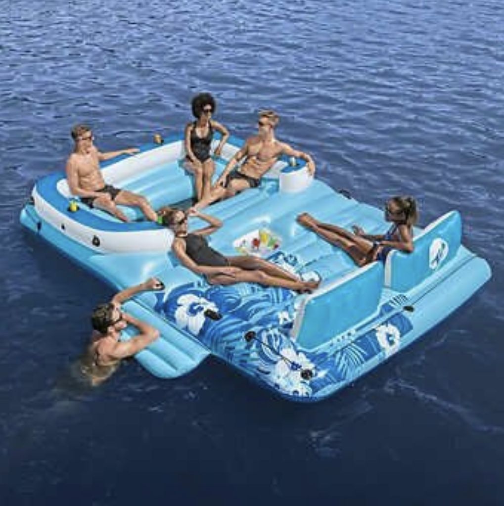 Tobin Sports Lake Day 6-person Inflatable Party Island