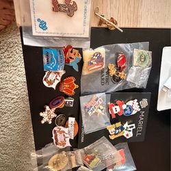 Lot of assorted enamel pins