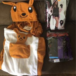 3 Adult Costumes, Kangaroo xl Eliminator LG, Boxer Sm- Med