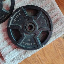 10 Lb Steel WEIDER Weight Plate Count 2