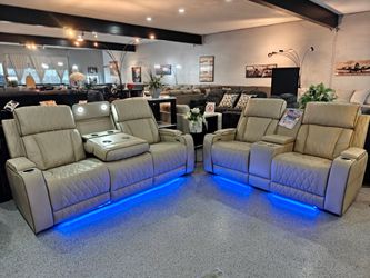 Power Reclining sofa and loveseat set