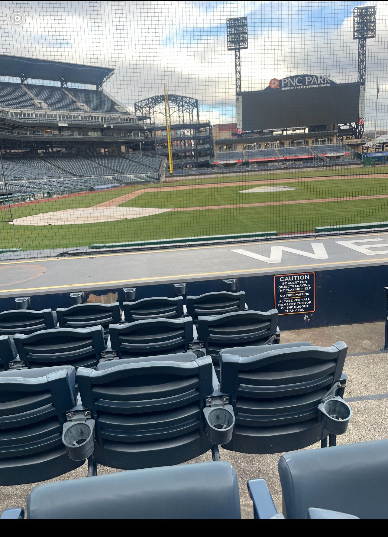 Pirates home opener Tickets - Dugout Seats