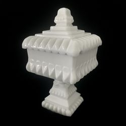 Vintage Milk Glass Candy Dish