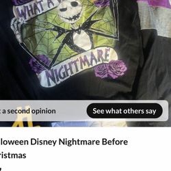 Disney Halloween The Night Before Christmas Jack Shirt 