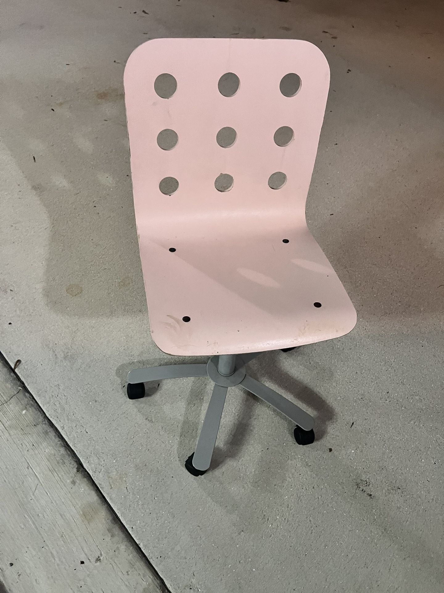 Pink Swivel Adjustable desk Chair