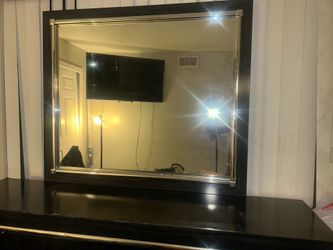 Dresser with mirror
