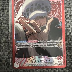One PIECE TCG OP14-001 Trafalgar Law Alternate Art Leader NM