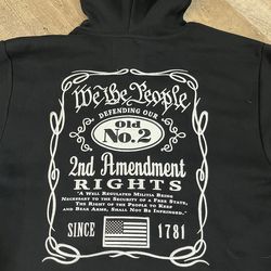 Hooded sweatshirt buckwear 2nd amendment