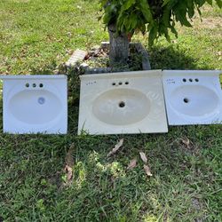 3 Bathroom Sinks. 10.00 Each