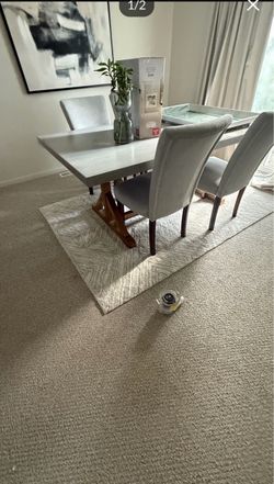 Farmhouse style Concrete Top Table