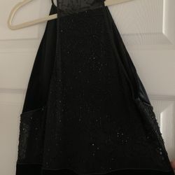 Black Velour Dress 