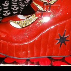 T.U.K. "Lux De Ville"  Wedge Heels 