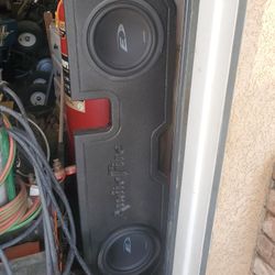 Sub Box With Subs 10"alpine For Ram Crew Cab