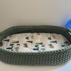 Diaper changing basket 