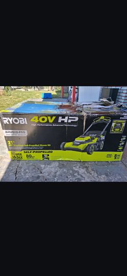 Ryobi mower 40v brushless 21" self propelled