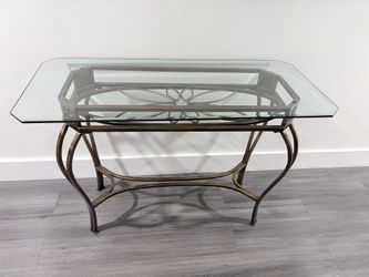 Iron and Glass side table