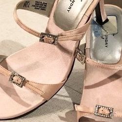 Pink Satin  Heels