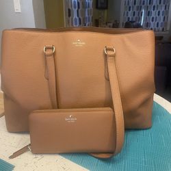 Kate Spade ♠️ larchmont Tote With Wallet