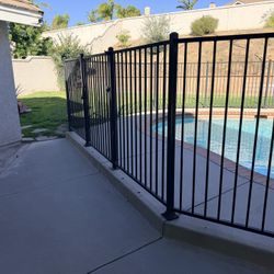 Steel Fencing With Gate And Lock - Used 