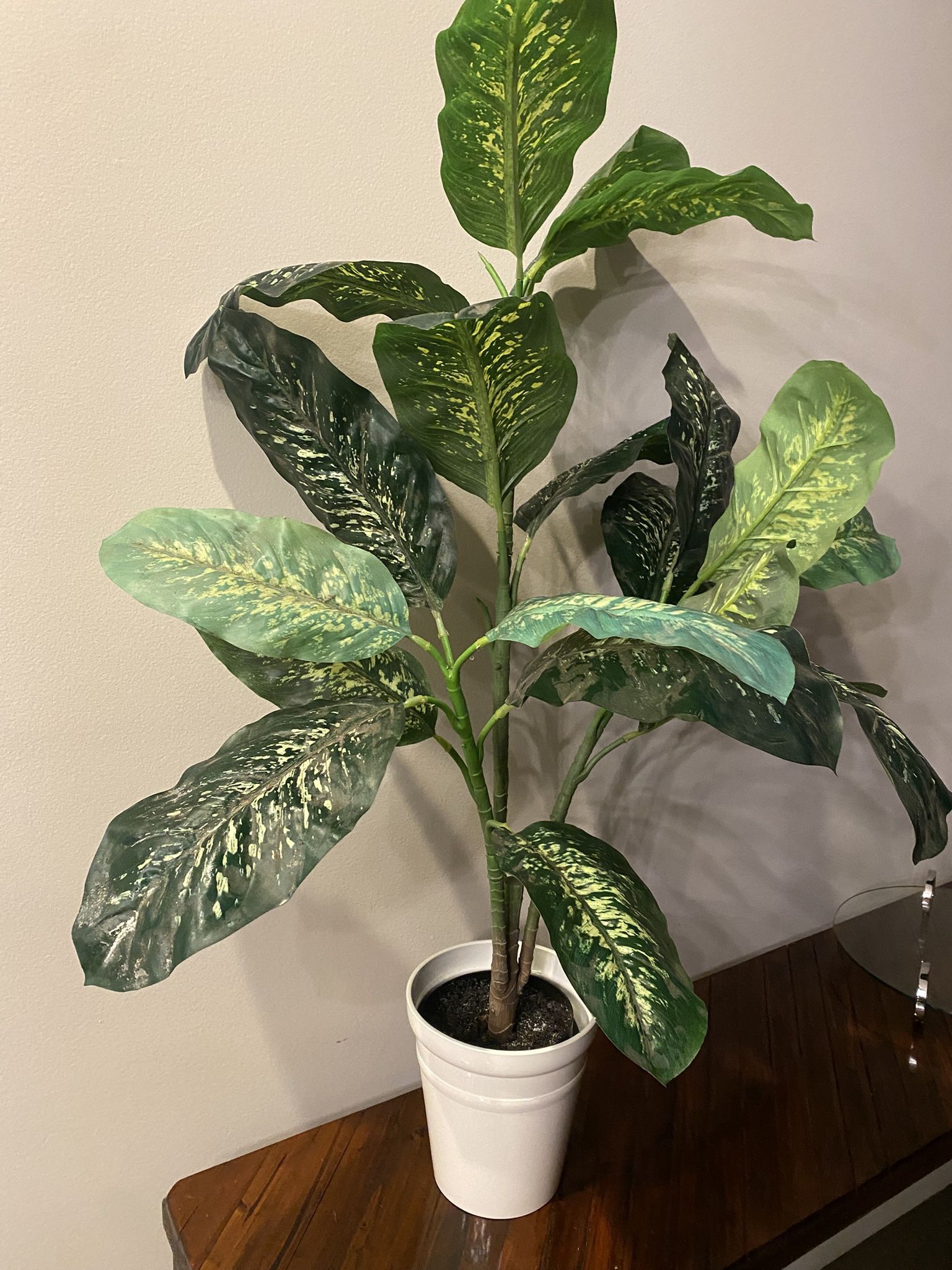 Potted Faux Plant With The Choice Of White, Black Or Gray Pot H42”