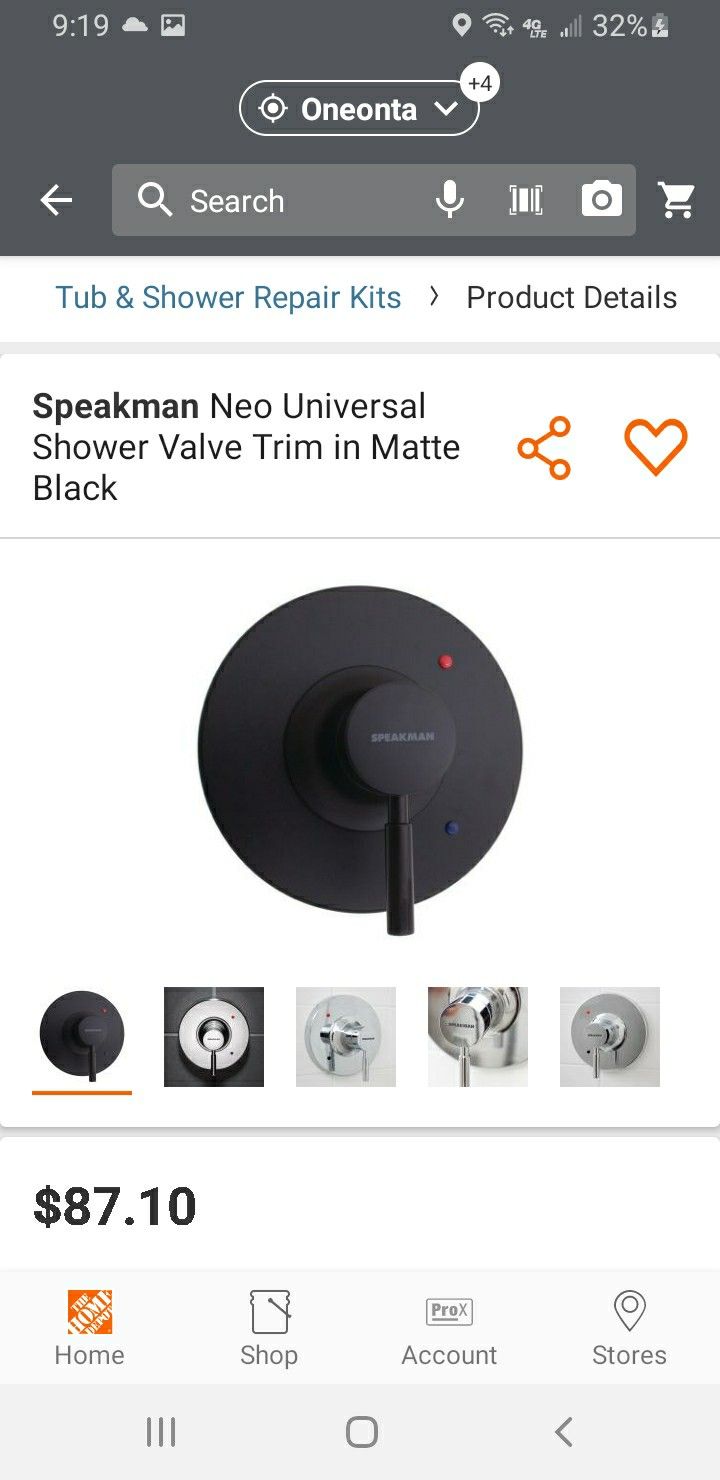Speakman Neo Round Universal Valve trim