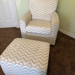 Rocking Sofa Chair With Foot Rest Nursery 