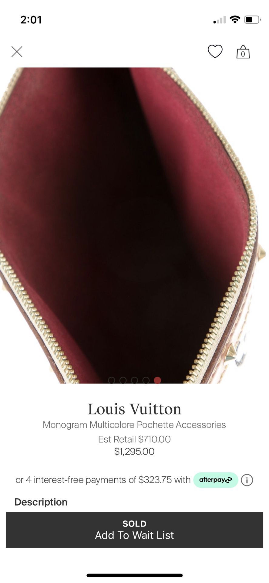 Louis Vuitton monogram Multicolor Pouchette for Sale in Delray Beach, FL -  OfferUp