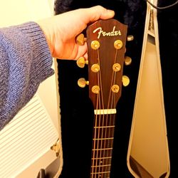 Fender Guitar 1988 Fender Acoustic With Matching Case Appraised It Over $1,000