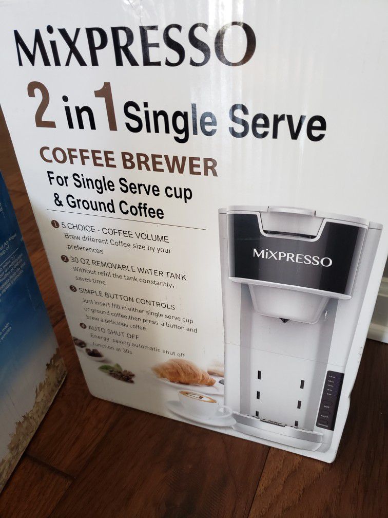 Mixpresso Single Serve 2 in 1 Coffee Brewer K-Cup Pods for Sale in The  Bronx, New York - OfferUp