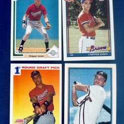 Chipper Jones Rookie Baseball Card Lot 