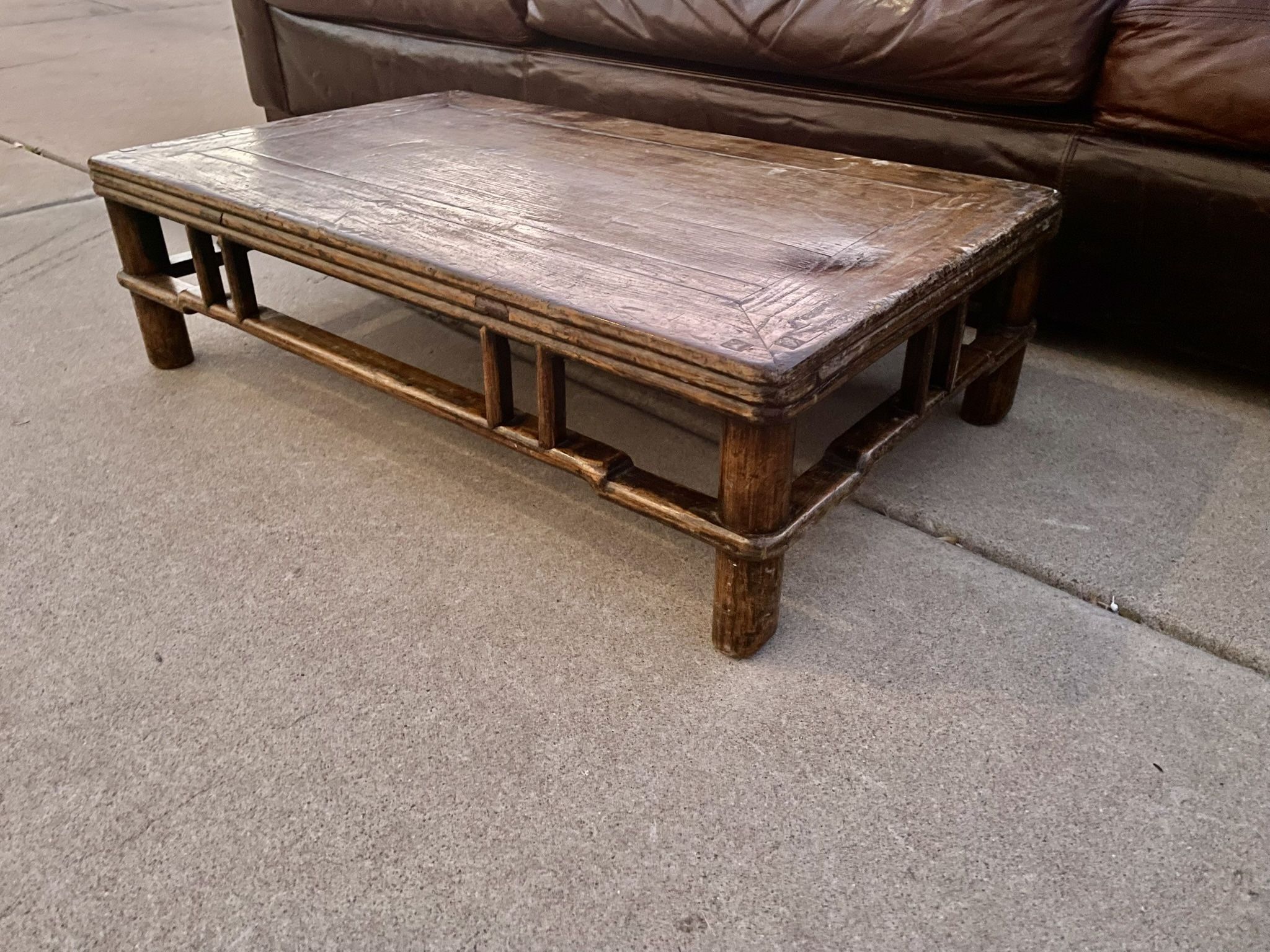 Super Cool Antique Chinese Ming Shanxi Low Kang Table Tea Table Coffee Table