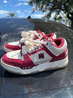 Amiri red bandana shoes