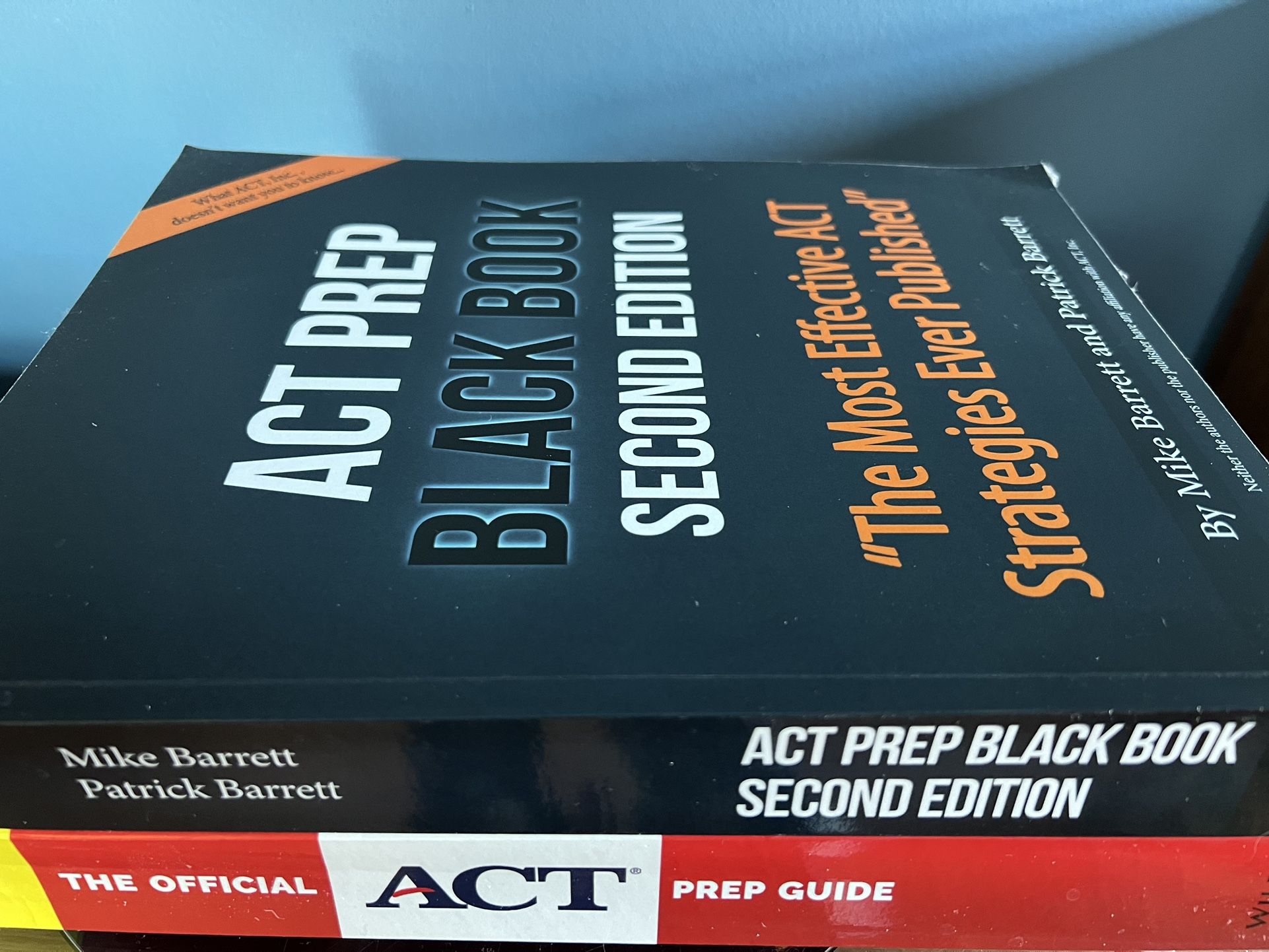 Two Like New ACT Prep Books:ACT Prep Black book, Official ACT Prep