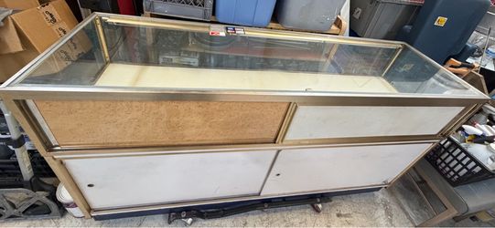 Commercial retail glass display counter and showcase