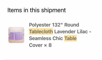 Round table cloth 132 inches