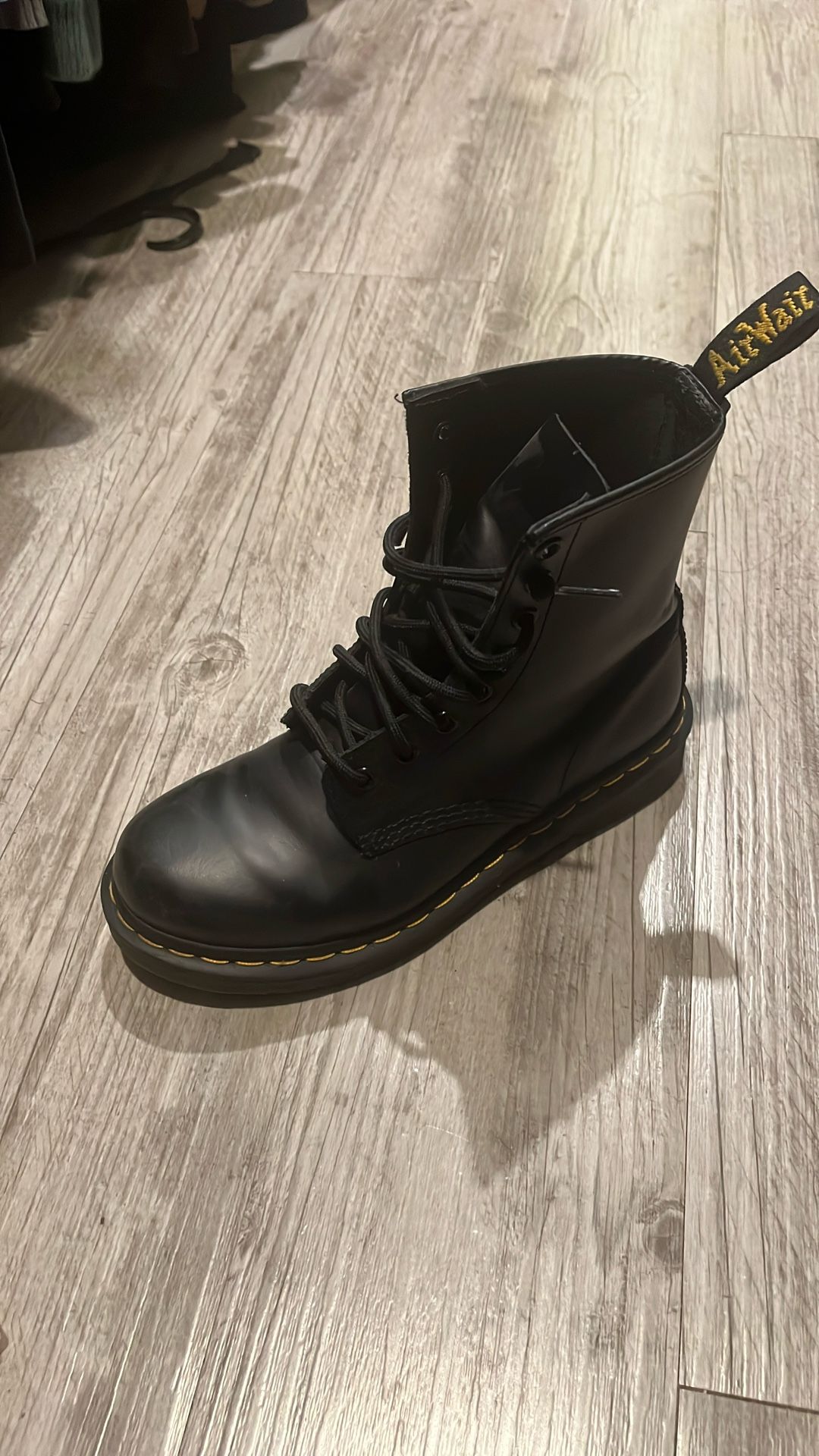 Leather boots
