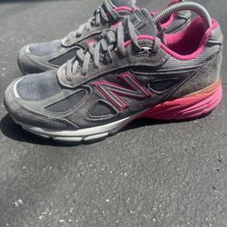 New Balance 990v4 Women's W990GP4 Running Shoes Gray/Pink Size 9.5 Made in USA