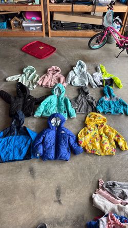 Kids Northface and other brand Snow, Rain, or Fleeze jackets