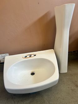 Bathroom sink with faucet fixtures $50.00