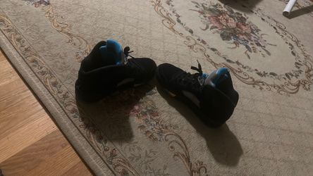 Jordan 5, aqua blue, black color, size 10