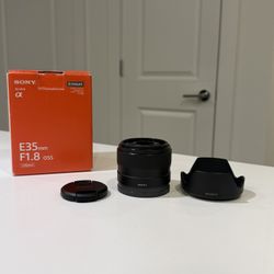Sony 35mm 1.8 OSS APS-C Lens 