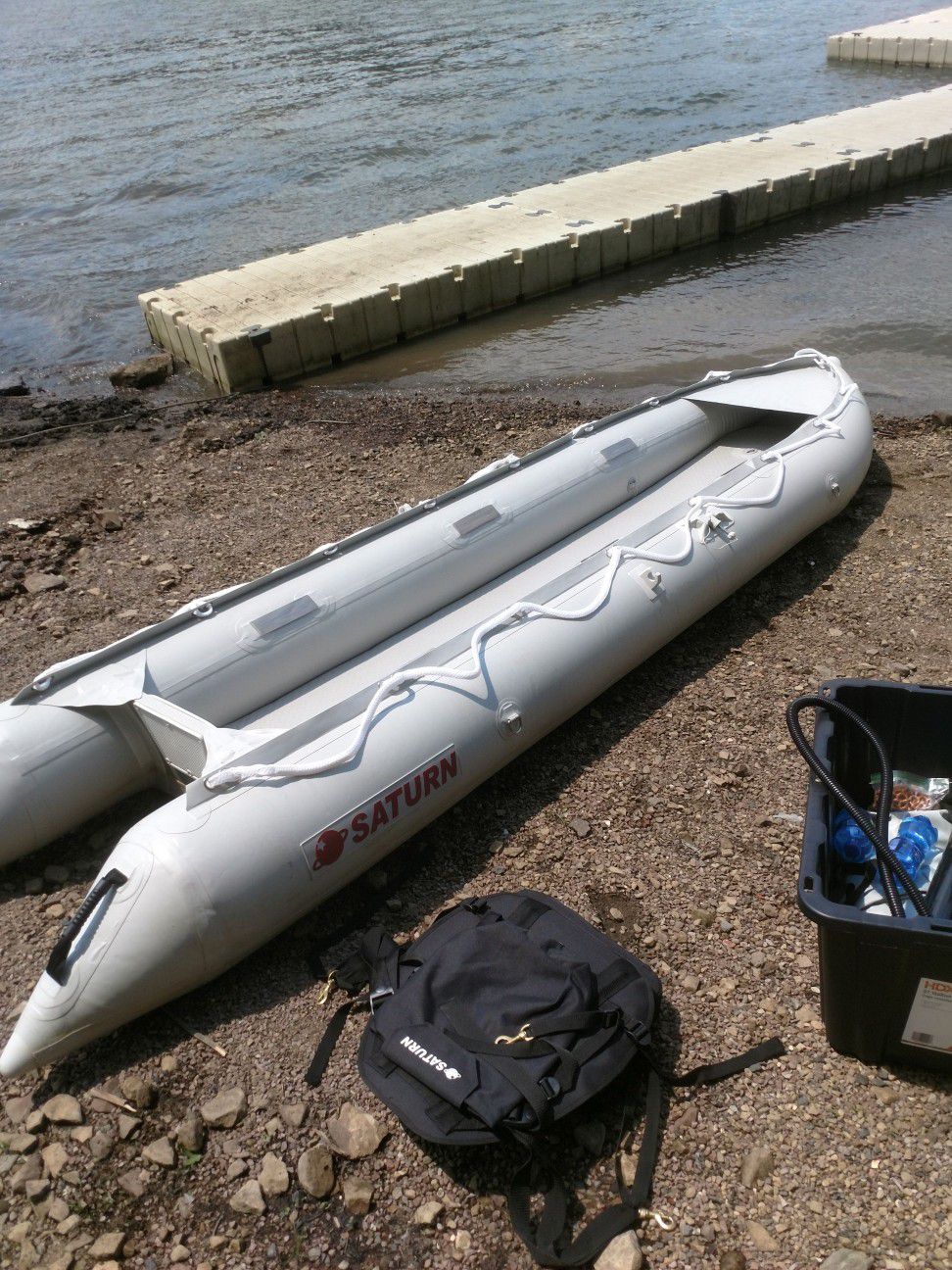 14 ft Saturn inflatable kayak/ boat