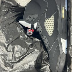 2016 Men’s Air Jordan Retro 5 OG - Black/Fire Red Metallic Silver White - 11.5