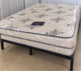 Royal Ease II Pan American Bedding Mattress with Metal Frame:Full Size