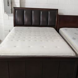 Queen Size Mattress And Box Spring With Bed Frame 🚚Free Delivery 🚚