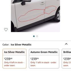 2017 Subaru Forester ice silver Body Side Trim Oem