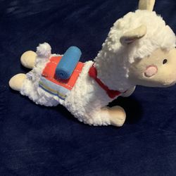 FAO Schwartz Llama Alpaca 14" Plush White Toy Stuffed Animal
