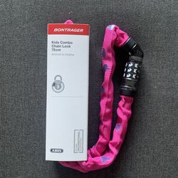 NWT Bontrager Kids Combo Chain Lock In pink 75 CM