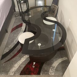 Glass Top Coffee Table 