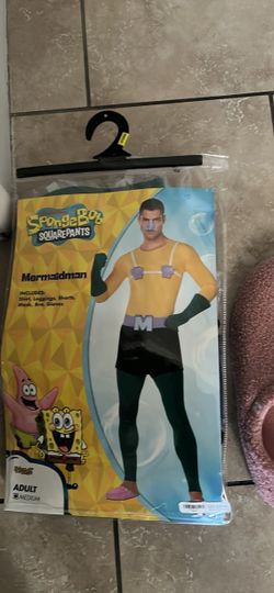 SpongeBob Mermaidman Adult Halloween Costume Medium